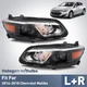 For 2016-2018 Chevy Malibu Halogen Headlight Assembly Black Housing LH+RH Pair