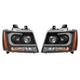 Black LED DRL Projector Headlights Lamp For 07-14 Chevy Suburban/Tahoe/Avalanche