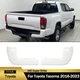 040 Super White Rear Bumper End Caps W/O Sensor Hole For Toyota Tacoma 2016-2023