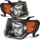 Headlights For 2008-2012 Ford Escape SUV Headlamp Assembly Lamp Pair Left+Right