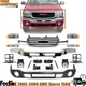 Front Chrome Bumper Kit with Brackets For 2003-2006 GMC Sierra 1500