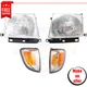 Corner Lights, Headlights Kit of 4pc halogen for 97-00 Toyota Tacoma Base, DLX