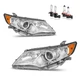 Pair Headlights For 2012-2014 Toyota Camry Headlamps with Bulbs Left+Right