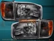 For 99-04 Nissan Pathfinder 4D  Headlight Black Housing w/Corner Lights