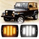 2PCS Smoked Bumper LED Turn Signal Lights 56001378 for Jeep Wrangler YJ 1987-95