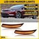 AUXITO Smoked Front Bumper Marker Side Amber Light For 2015-2017 Chrysler 200 C