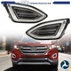 Fit For Ford Edge 2015-2018 Fog Light Driving Lamp Left+Right Side LED DRL Clear