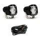 Baja Designs S1 LED Pod Lights Pair Clear Wide Cornering w/ Wire Harness 387805