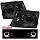Smoke Projector Headlights Fits 1998-2000 Ford Ranger Halo Ring Lamps Left+Right