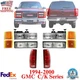 Front Headlight Kit + Taillights For 1994-2000 GMC C/K Series Suburban Yukon
