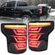 VLAND LED SMOKED Taillights For Ford F150 Pickup 15-19 w/Startup Sequential Turn