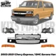 Front Grille Assembly + Headlight Kit For 2003-21 Chevy Express / GMC Savana Van