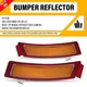 Amber Lens Front Bumper Side Marker Reflector Lamps For 2011-2013 BMW E70 X5 LCI