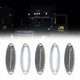 5X Clear White LED Raised Roof Clearance Marker Lights For Freightliner Cascadia