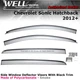 WELLvisors For Chevy Sonic 12-20 Hatchback Deflectors Window Visors Black Trim