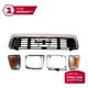 Chrome Grille Assembly + Lights Kit + Bezels For 1989-1991 Toyota Pickup 4WD
