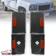 Black Corner Lights Fits 1988-1993 GMC C/K 1500 2500 3500 Turn Siganl Lamps 4PC