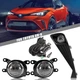 LED Fog Lights Kit For 2020 2021 Toyota CHR C-HR with Switch Bezel Bracket Wires
