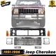 Jeep Cherokee 1991&ndash;1996 Header Panel Kit Grille, Headlight Doors, Side Markers