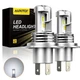 AUXITO H4 9003 LED Lamp Headlight 24000LM Kit High/low Beam White Super Bright C