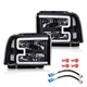 LED DRL Headlights for 05-07 Ford Super Duty F250 F350 F450 F550 Excursion Black