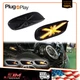 For Mini Cooper F54 F55 F56 Union Jack Dynamic LED Side Marker Lamps Indicator