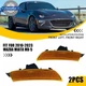Front Bumper Side Marker Light Housing Amber Lens For 2016-2023 Mazda Miata MX-5