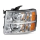 Fit 07-14 Chevy Silverado 1500 2500 3500 HD Left Chrome Housing Headlight Lamp Fit 07-14 Chevy Silverado 1500 2500 3500 HD Left Chrome Housing Headlight Lamp