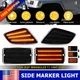 For 97-06 Jeep Wrangler TJ Chassis Side Makrer Light Front Fender Dynamics Amber