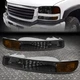 FOR 99-06 GMC SIERRA/YUKON SMOKE HOUSING TINTED LENS AMBER CORNER BUMPER LIGHT