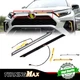 Front Grille Light LED Bar For Toyota Rav4 2019-2021 DRL Turn Signal Clear