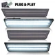 Front&Rear Bumper Side Marker Lights LED For Dodge Challenger 2008-2014 Smoke
