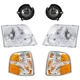 Headlight Lamp  Left-and-Right Left & Right for Ford Explorer 2002-2004
