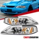 Fit 1994-1998 Ford Mustang 1PC Style Headlights Corner Signal Lamps Left+Right