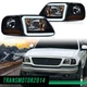 Fit For 1997-2004 Ford F150 C STYLE LED Strip Headlights Headlamps Black/Smoked