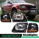 Fit For 97-03 Ford F150/99-02 Expedition Black Headlights+Corner Lights 1Pair