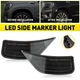 2Pcs Fit Chevrolet Tahoe Suburban GMC Yukon 2021-23 LED Marker Side Light Smoked