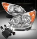 For 08 09 10 Honda Odyssey Replacement Headlight Headlamp Chrome w/50W 6000K HID