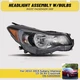 Right Side Headlight w/ Bulbs For 2013-2016 Subaru XV Crosstrek 2012-15 Impreza