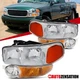 Fit 1999-2006 GMC Sierra 1500 2500 Denali Yukon Headlights+Bumper Signal Lamps