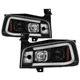Fit 06-10 Dodge Charger LED Tube Black Projector Headlights Daytona R/T SE SXT