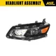 Headlights For Chevy Malibu 2016 2017 2018 Black Housing Projector Halogen Left