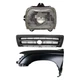 Fender and Headlight Kit For 1997 Toyota Tacoma RWD Primed Driver Side