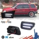 2x Smoke White LED Rear Bumper Fender Side Marker Light For 1997-2001 Honda CR-V
