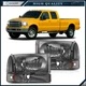 ECCPP Headlights For 2003-04 Ford Excursio 1999-05 Ford F-250/F-350/F-450 Pair