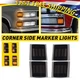 4pcs LED Corner Amber Light Sequential For 94-99 Chevy C/K 1500 2500 3500 Pickup
