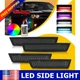 For Dodge Challenger Charger New RGB LED Side Marker Light 2008-2014 2011-2014 A