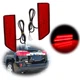 L+R Red Lens LED Rear Bumper Reflector Tail Brake Lights For 2016-17 GMC Terrain