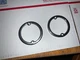 OEM GM 1957-1962 C1 Corvette Parking Light Lamp Lens Chrome Bezels Pair 5933022