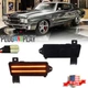For 1970 Chevy Chevelle El Camino Smoke Amber LED Front Side Marker Lights 2PCS